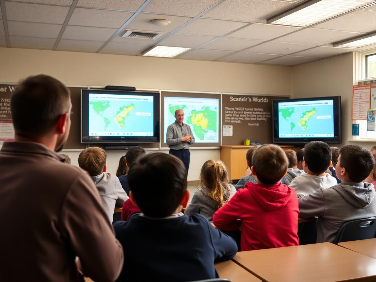 Weather safety presentation to school students